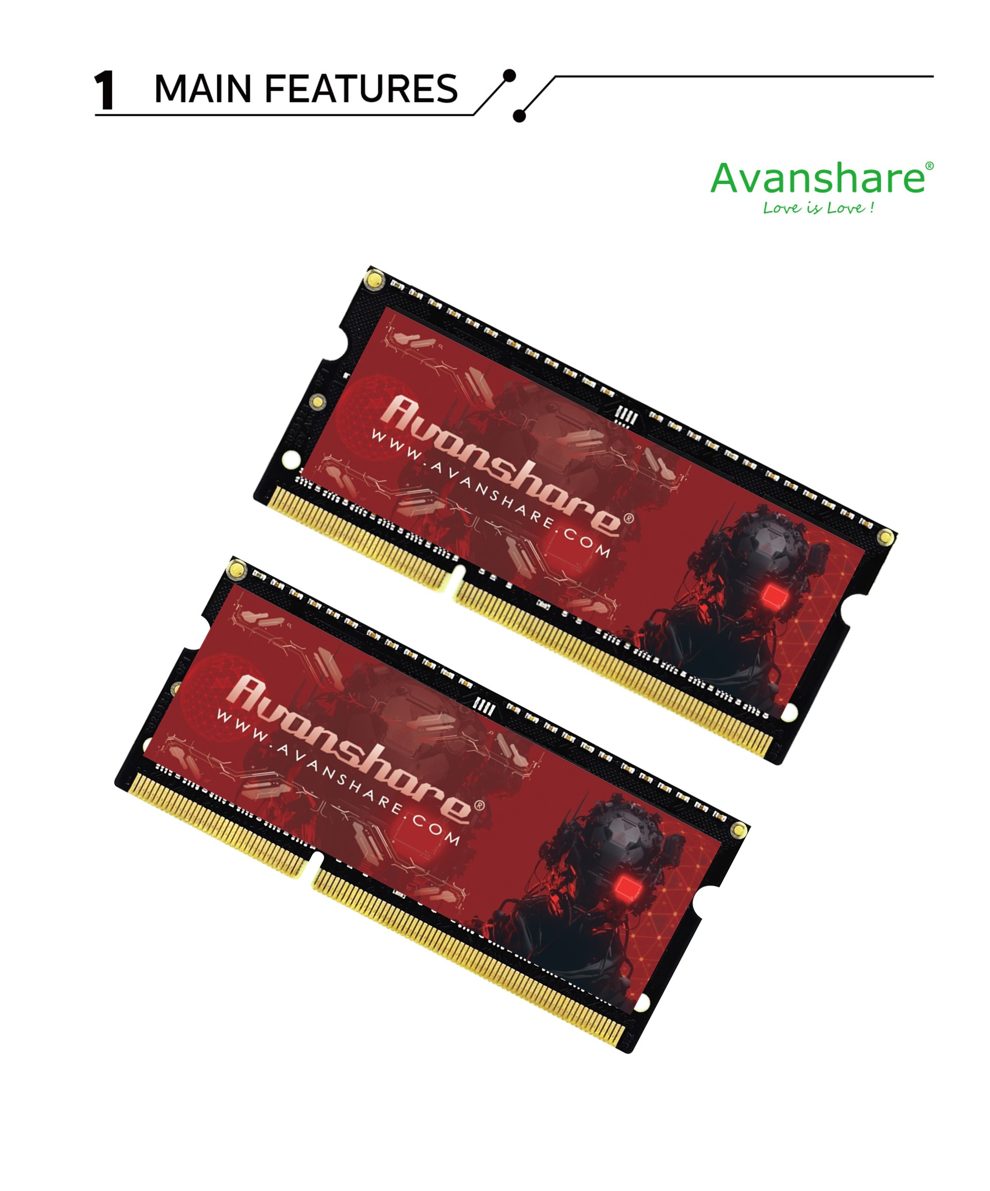 Ddr5 Kit - Avanshare Ram Memory DDR5 DDR4 DDR3