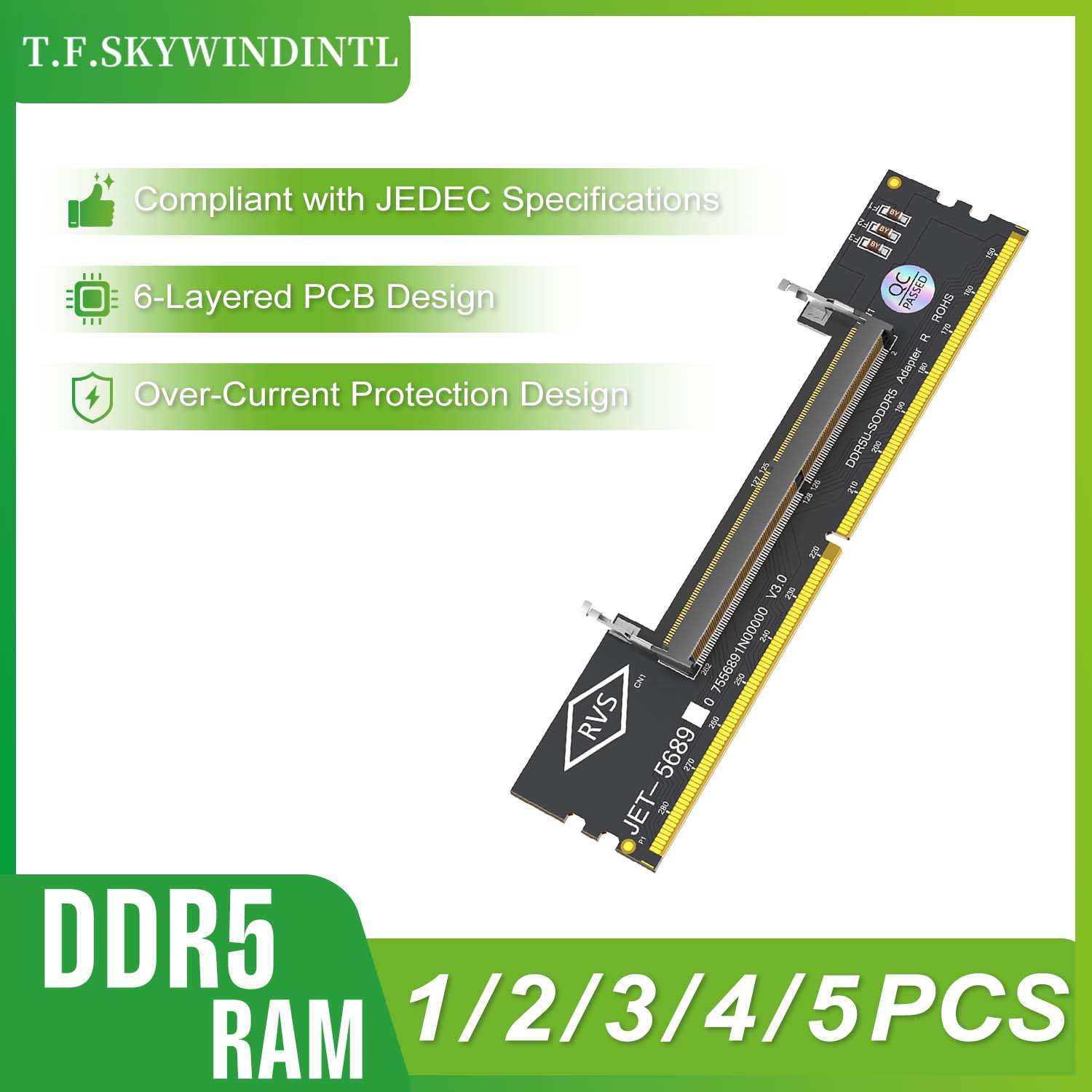 Ddr5 Sodimm - 1/2/3/4/5PCS DDR5 Memory Module Test Card