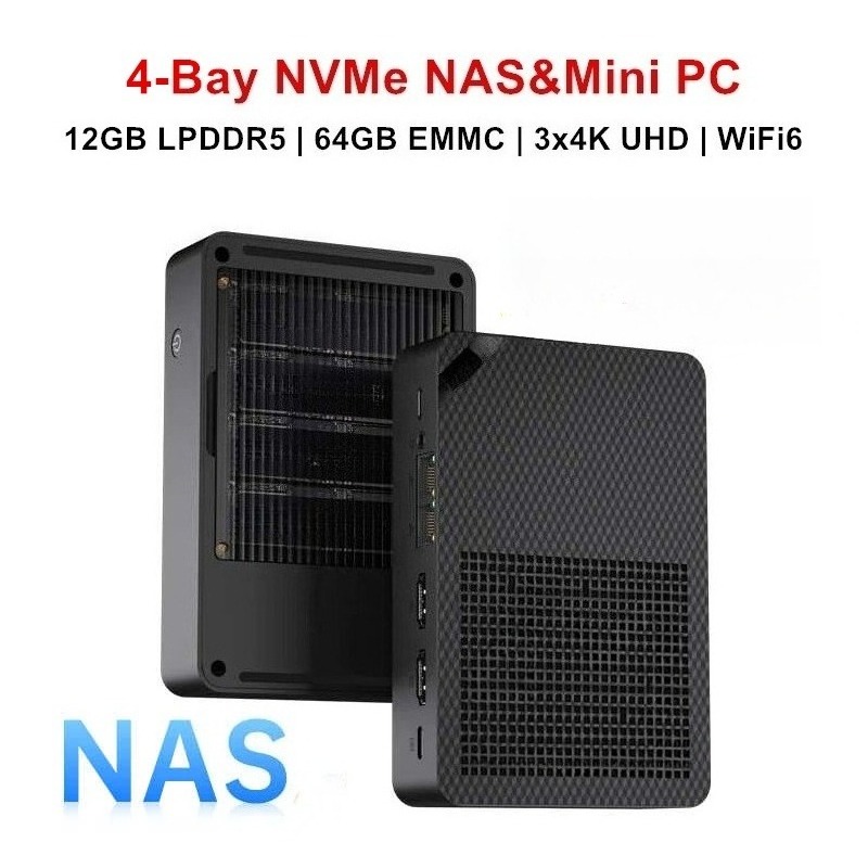 N150 4-Bay NAS Mini PC 4*M.2 N - Ddr5 64Gb 评论和价格